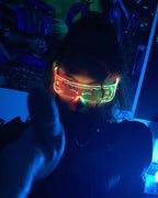 Cyberpunk 7 Colors Changing Flashing LED Glasses