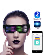 Cyberpunk LED Light Up Glasses  ( Customizable Text And Image Available)