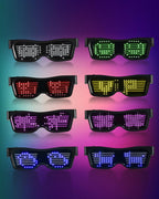 Cyberpunk LED Light Up Glasses  ( Customizable Text And Image Available)