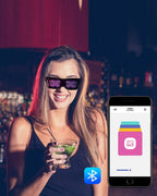 Cyberpunk LED Light Up Glasses  ( Customizable Text And Image Available)