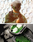 Mech Ares Futuristic Cyberpunk Helmet