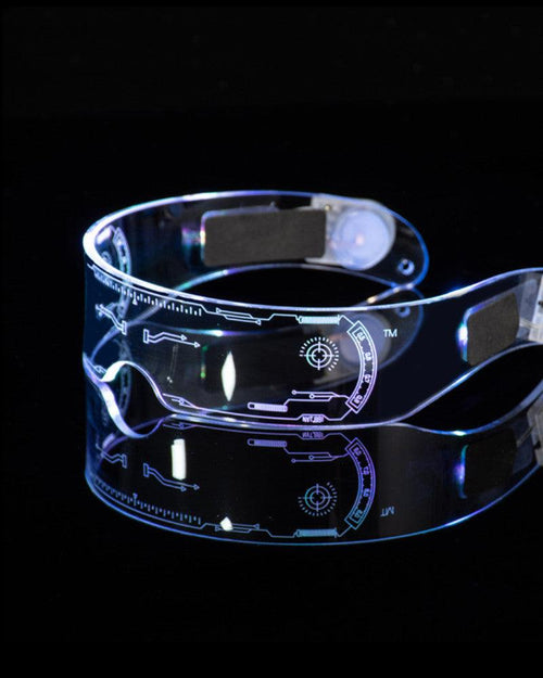 Cyberpunk 7 Colors Changing Flashing LED Glasses